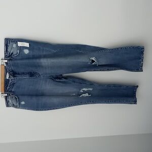 And Now This Jeans Size 26W NEW Distressed Blue Ultra High Rise‎ Slim Straight